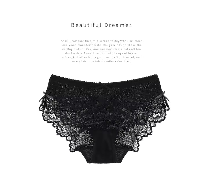 Transparent Floral Lace Bra for Women