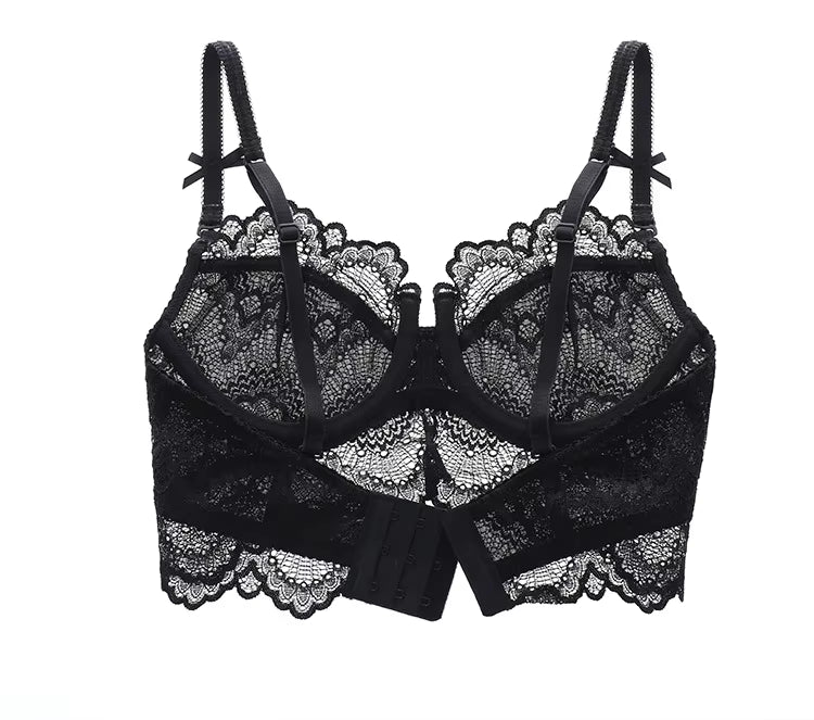 Transparent Floral Lace Bra for Women