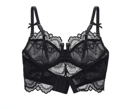 Transparent Floral Lace Bra for Women