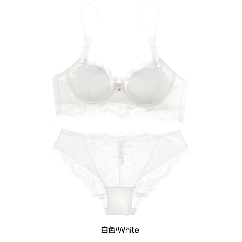 Transparent Floral Lace Bra for Women