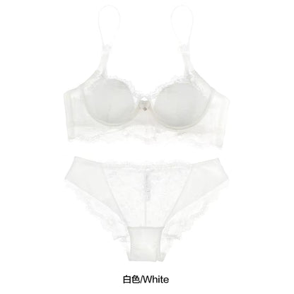 Transparent Floral Lace Bra for Women