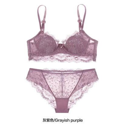 Transparent Floral Lace Bra for Women