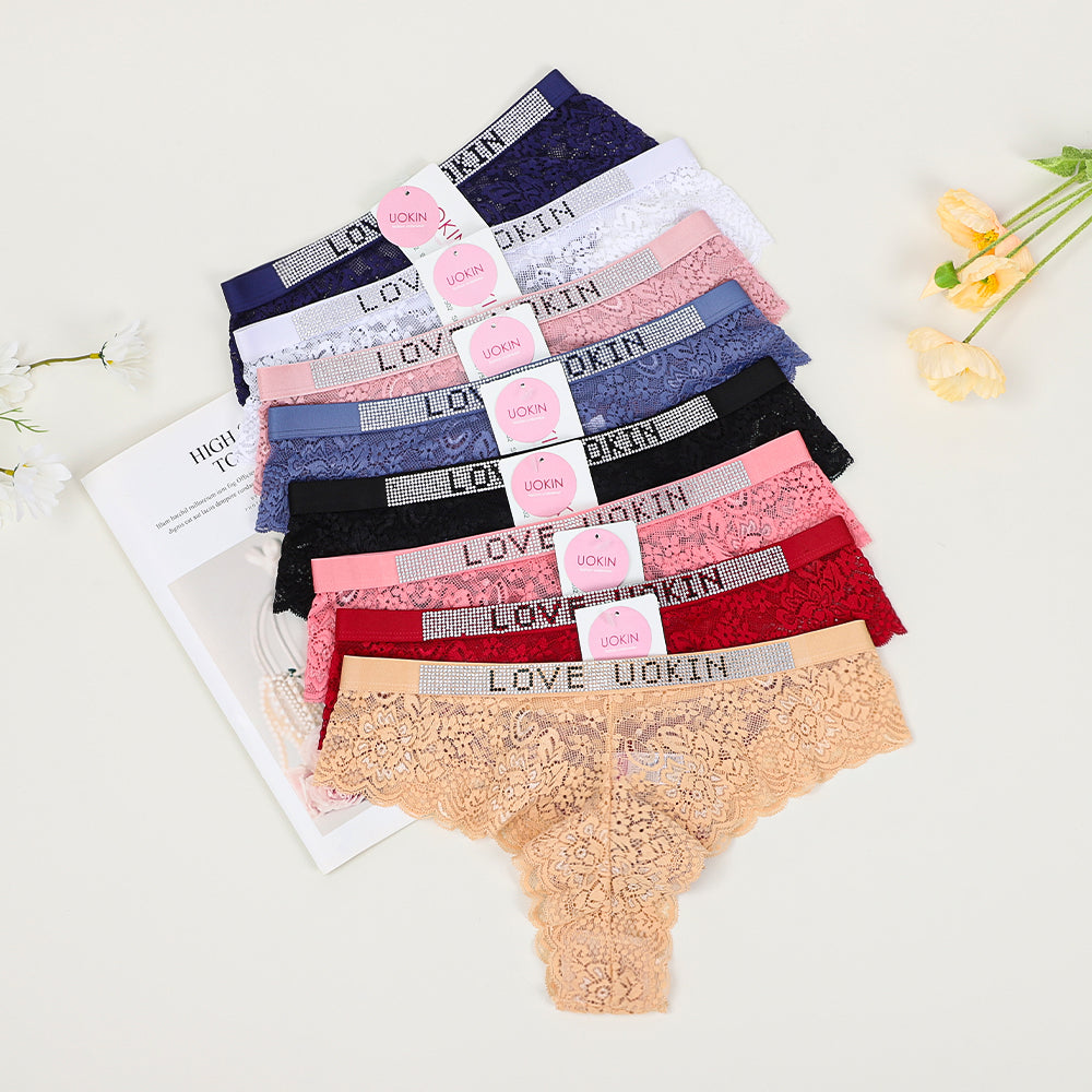 2Pcs Set Butterfly Embroidery Front Closure Wireless Adjustable Gather Bra with Underwear